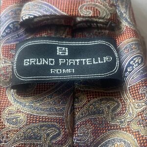 Piattelli Paisley Tie - Orange and Purple